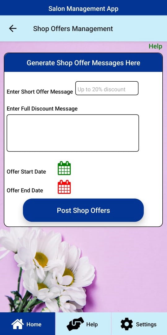 Shop Offers Management